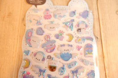 画像1: キラキラぷくぷくシール　my puppy