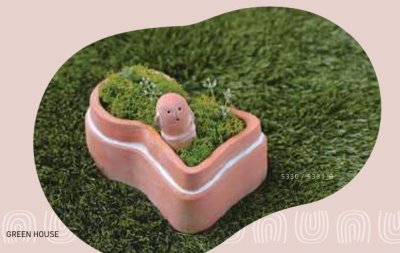 画像1: テラコッタポット　前方後円墳