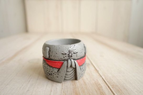 画像1: リトルレジンポット　おじぞうさま (1)