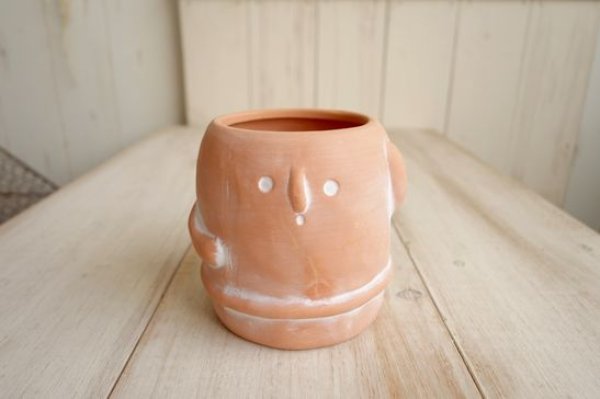 画像1: テラコッタポット　はにわ　S (1)
