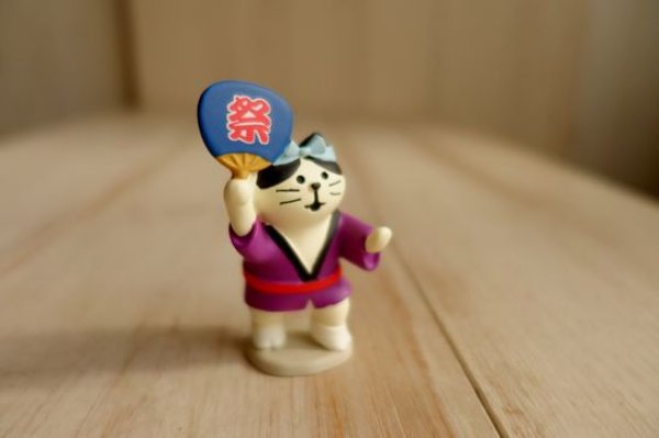 画像1: デコレ　コンコンブル　阿波踊り猫　男踊り (1)