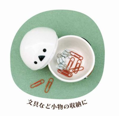 画像3: デコレ　ニホンノコトリ　ことり小物入れ　シマエナガ