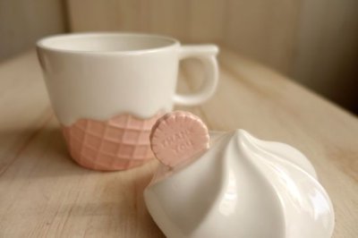 画像1: デコレ　メッセージスイーツマグ　PK