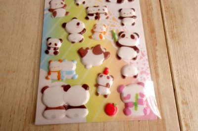 画像2: ぷちまるシール　もっちりぱんだ