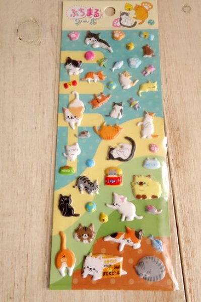 画像1: ぷちまるシール　にゃんこだらけ (1)