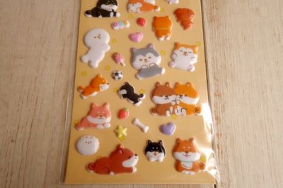 画像2: ぷちまるシール　もふしばだらけ