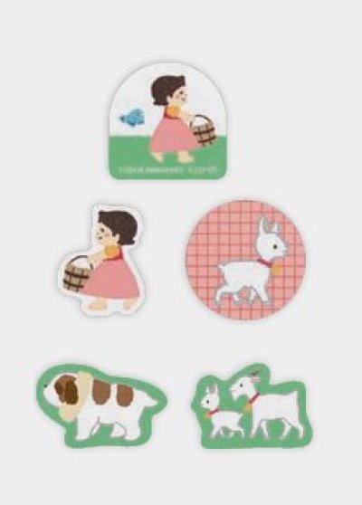 画像1: 和紙フレークシール　とことこハイジ