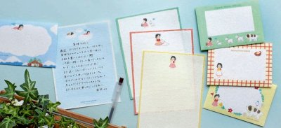 画像1: レターセット　ぷかぷかハイジ