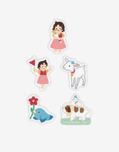 画像1: 和紙フレークシール　うきうきハイジ