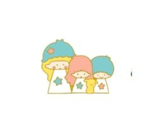 画像1: mizutama×sanrio　ピンバッジ　リトルツインスターズ (1)
