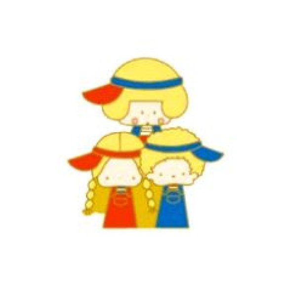 画像1: mizutama×sanrio　ピンバッジ　パティ&ジミー (1)