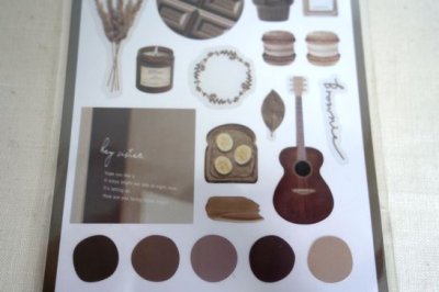 画像2: カラフィルムシール　ヘーゼルチョコレート