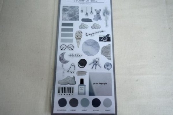 画像1: カラフィルムシール　マニッシュグレー (1)