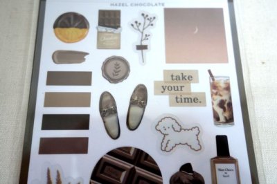 画像1: カラフィルムシール　ヘーゼルチョコレート