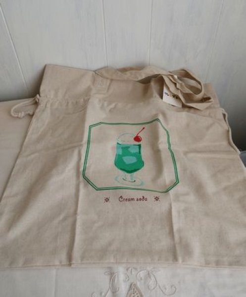 画像1: ビッグ巾着バッグ　クラッシックソーダ (1)