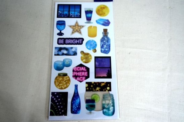 画像1: シアーフォトモチーフシール　ナイトビュー (1)