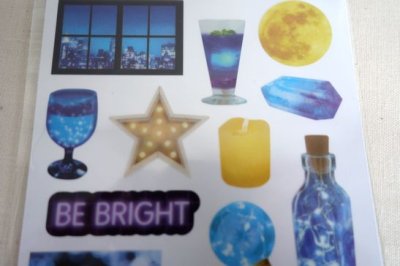 画像1: シアーフォトモチーフシール　ナイトビュー