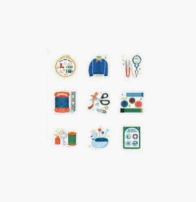 画像1: パピアプラッツ　ericフレークシール　sewing