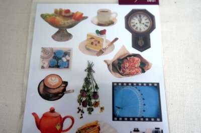 画像1: シアーフォトモチーフシール　レトロ