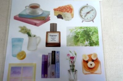 画像1: シアーフォトモチーフシール　ナチュラルライト