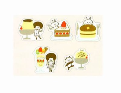 画像1: パピアプラッツ　mizutamaフレークシール　スイーツ