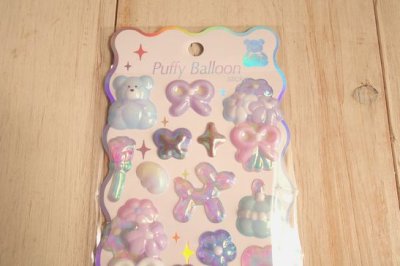 画像1: クーリア　パフィーバルーンステッカー　オーロラ