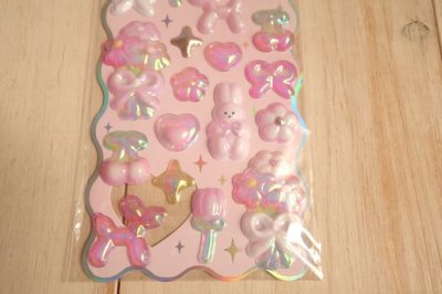 画像2: クーリア　パフィーバルーンステッカー　ピンク