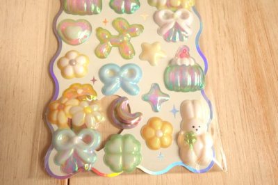 画像2: クーリア　パフィーバルーンステッカー　グリーン