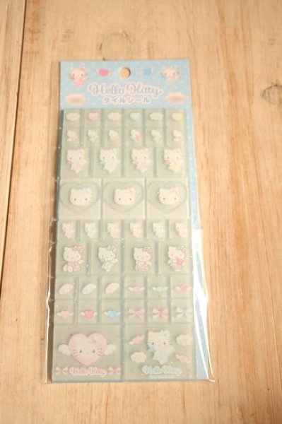 画像1: ハローキティ90's　タイルシール　エンジェル (1)