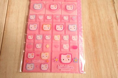 画像2: ハローキティ90's　タイルシール　カオハナ