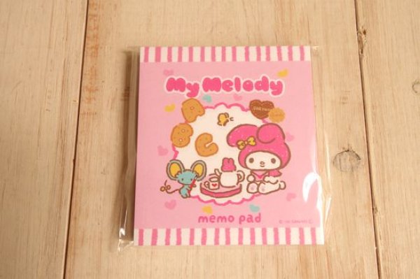画像1: おやつパーティー　メモパッド　マイメロディ (1)