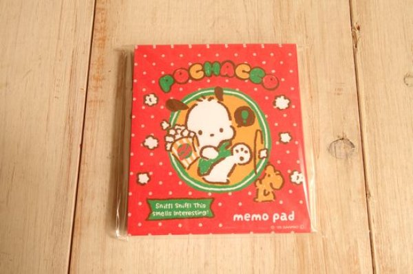 画像1: おやつパーティー　メモパッド　ポチャッコ (1)