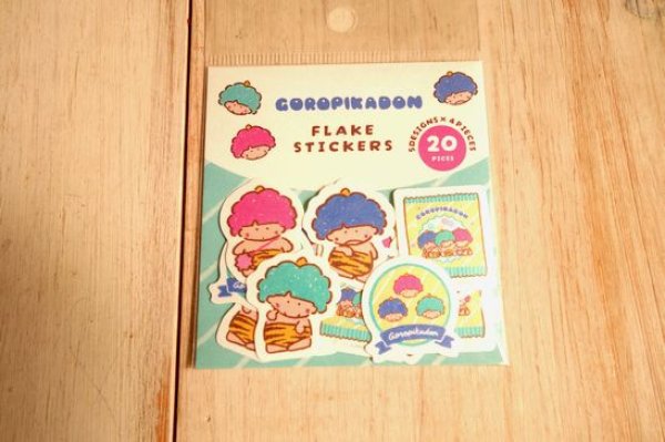 画像1: おやつパーティー和紙フレークシール　ゴロピカドン (1)