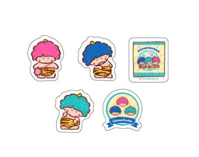 画像1: おやつパーティー和紙フレークシール　ゴロピカドン