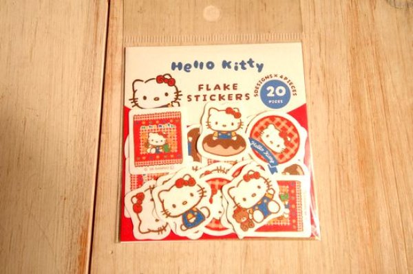 画像1: おやつパーティー和紙フレークシール　ハローキティ (1)