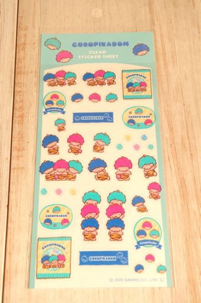 画像1: おやつパーティー透明シールシート　ゴロピカドン (1)