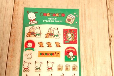 画像1: おやつパーティー透明シールシート　ポチャッコ