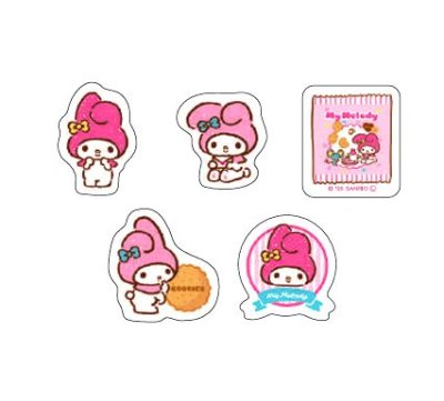 画像1: おやつパーティー和紙フレークシール　マイメロディ