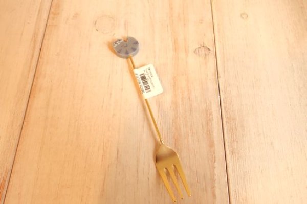 画像1: デコレ　fikalycka  アクリルカトラリー　フォークGY (1)