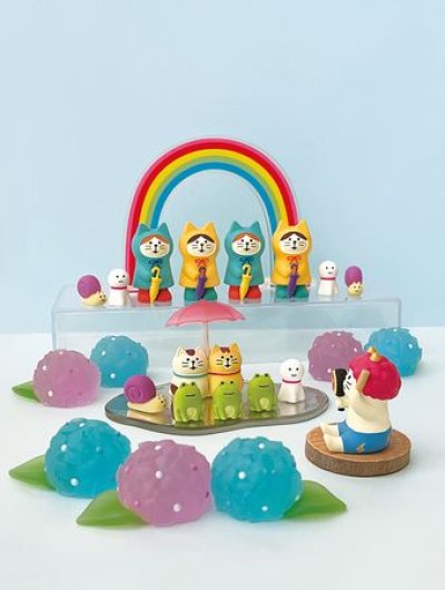 画像1: デコレ　コンコンブル　あいあい傘にゃんこ