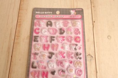 画像1: ボンボンドロップシール　もじ　ハローキティ　クール