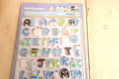 画像1: ボンボンドロップシール　もじ　はぴだんぷい