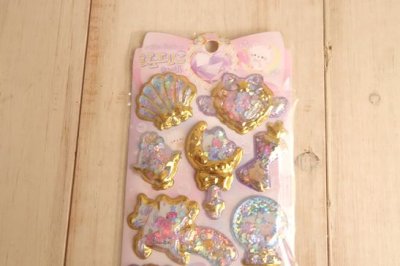 画像1: キラシャカ　ジュエリーシール　ナイトミャウ