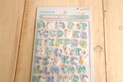 画像1: ボンボンドロップシール　もじ　ポチャッコ