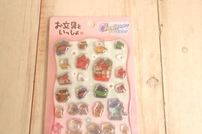 画像1: チェリジェムステッカー　お文具といっしょ　集合