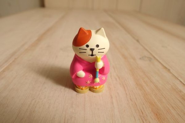 画像1: デコレ　コンコンブル　線香花火にゃんこ　みけ (1)
