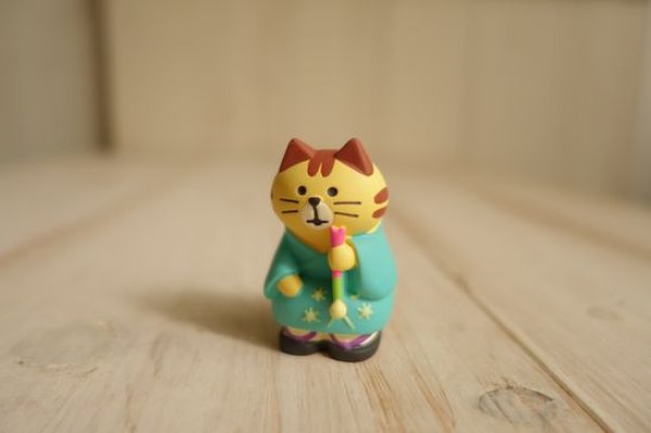 画像1: デコレ　コンコンブル　線香花火にゃんこ　とら (1)