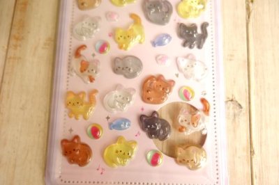 画像2: ぷくまるシール　ぷくねこ