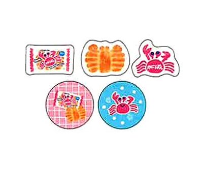 画像1: サンリツマート　和紙フレークシール　かにぱん