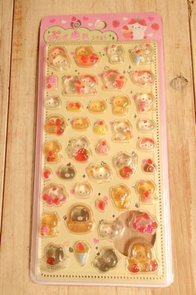 画像1: ぷくまるシール　ぷくまるにゃん (1)